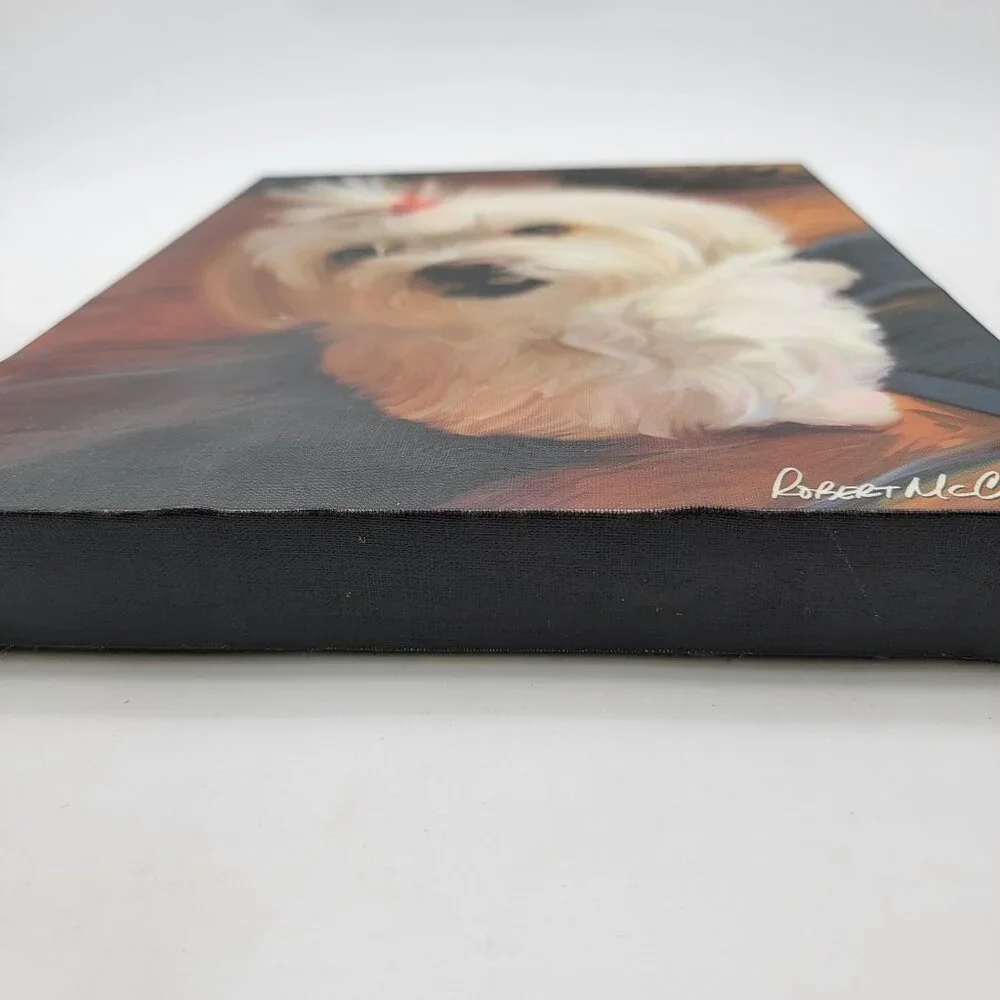 Robert McClintock Maltese Dog Canvas Print Wall Art - Picture 5 of 6
